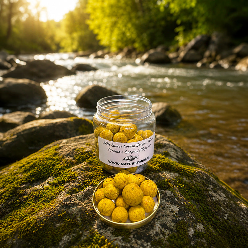90ss Sweet Cream Scopex Hookbait Alleggerite formato XL – 230g circa