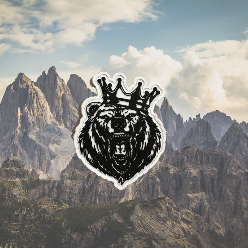 Patch con Grizzly - Velcro Maschio