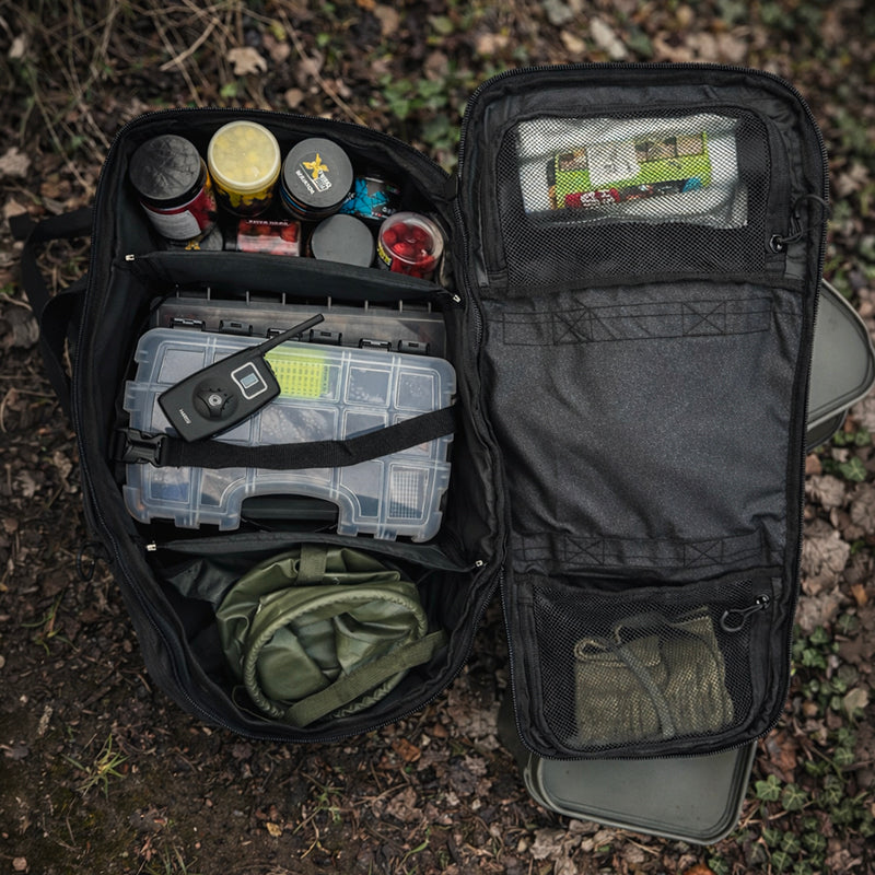Zaino Duffel Carpfishing 60L Nature Force – Borsa con Sistema a molle e Scomparti Modulari